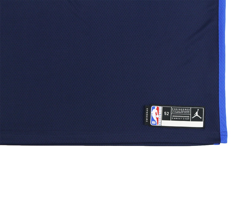 Luka Doncic Signed Dallas Mavericks LED Framed Nike Swingman Navy Blue NBA Jerse
