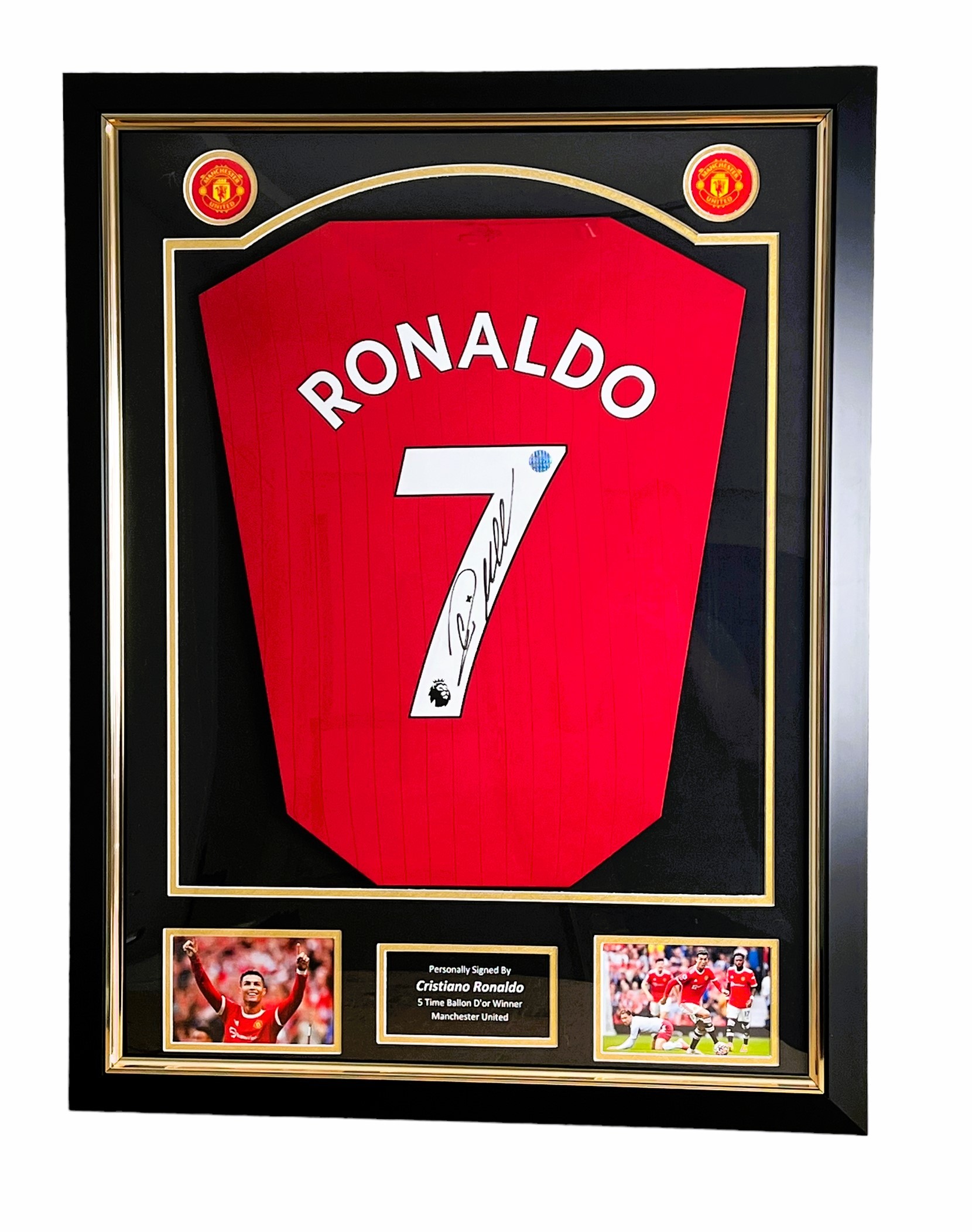 Cristiano Ronaldo Signed 2021/22 Manchester Utd Shirt Framed JML