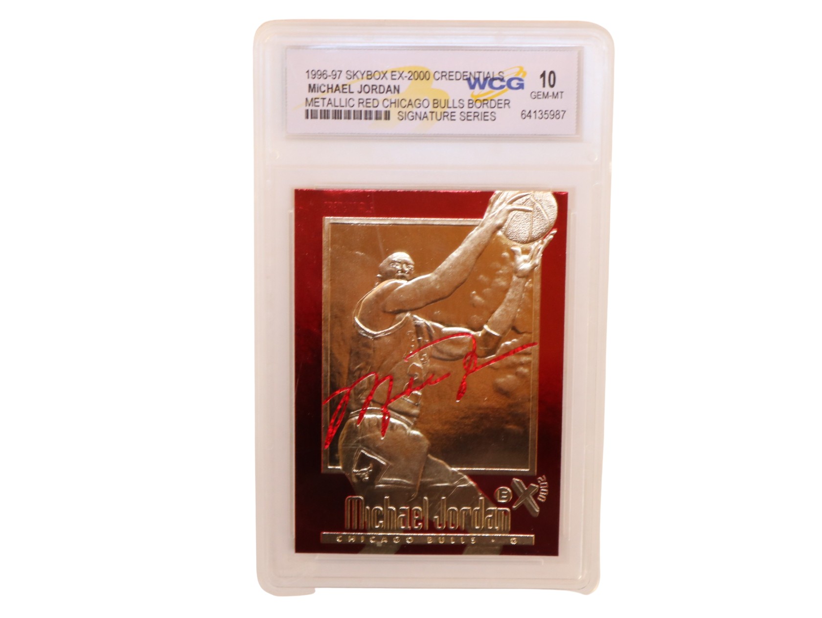 Michael Jordan Signed Chicago Bulls Photo: Legendary Slam Dunk -  CharityStars