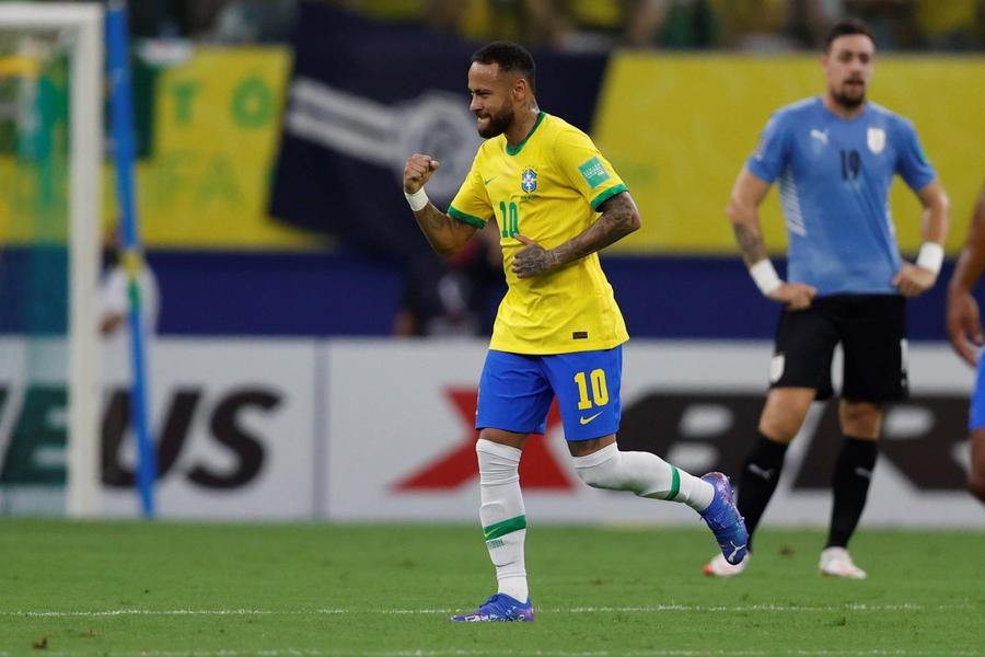 Neymar's Signed Match Shirt, Brazil vs Uruguay 2021 - CharityStars