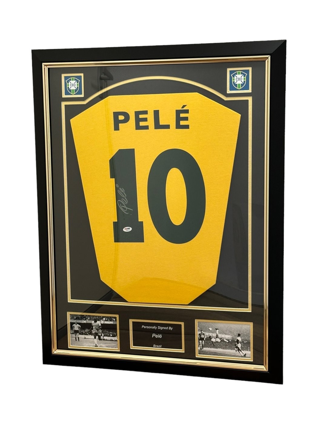 Brazil National Team Shirt Signed By Pele and Ronaldo Nazario - CharityStars