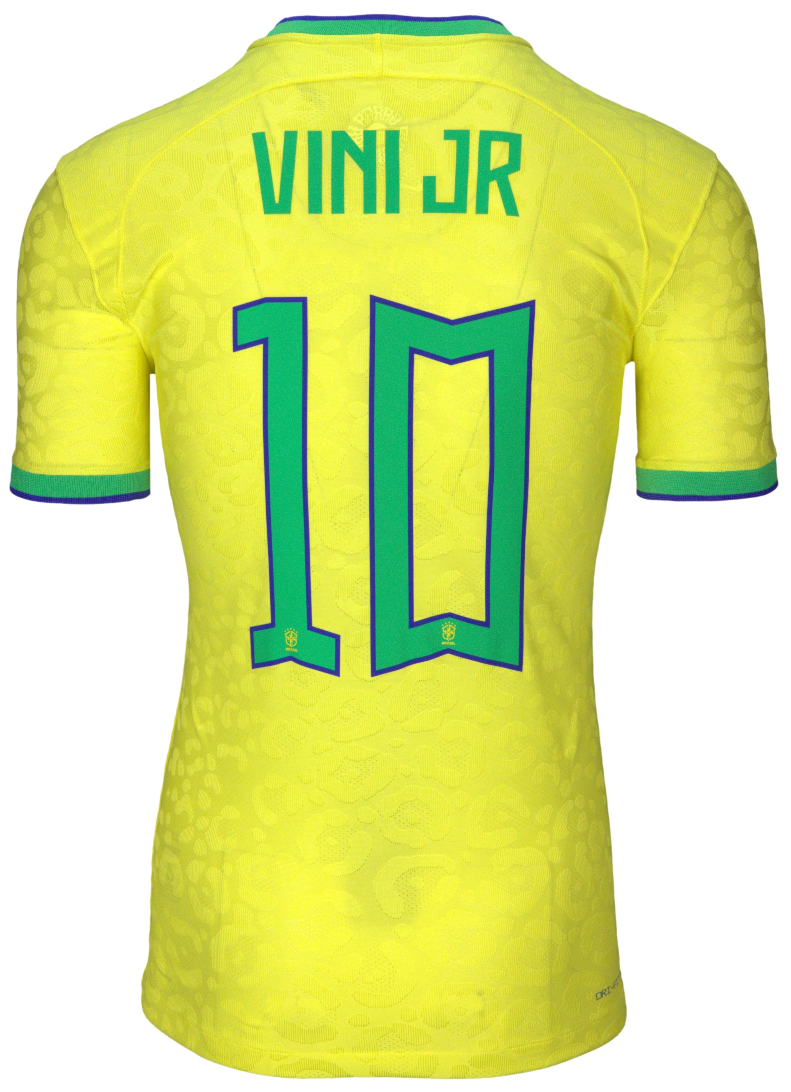 Vinicius Jr.'s Brazil Match Shirt, WC Qualifiers 2022 - CharityStars