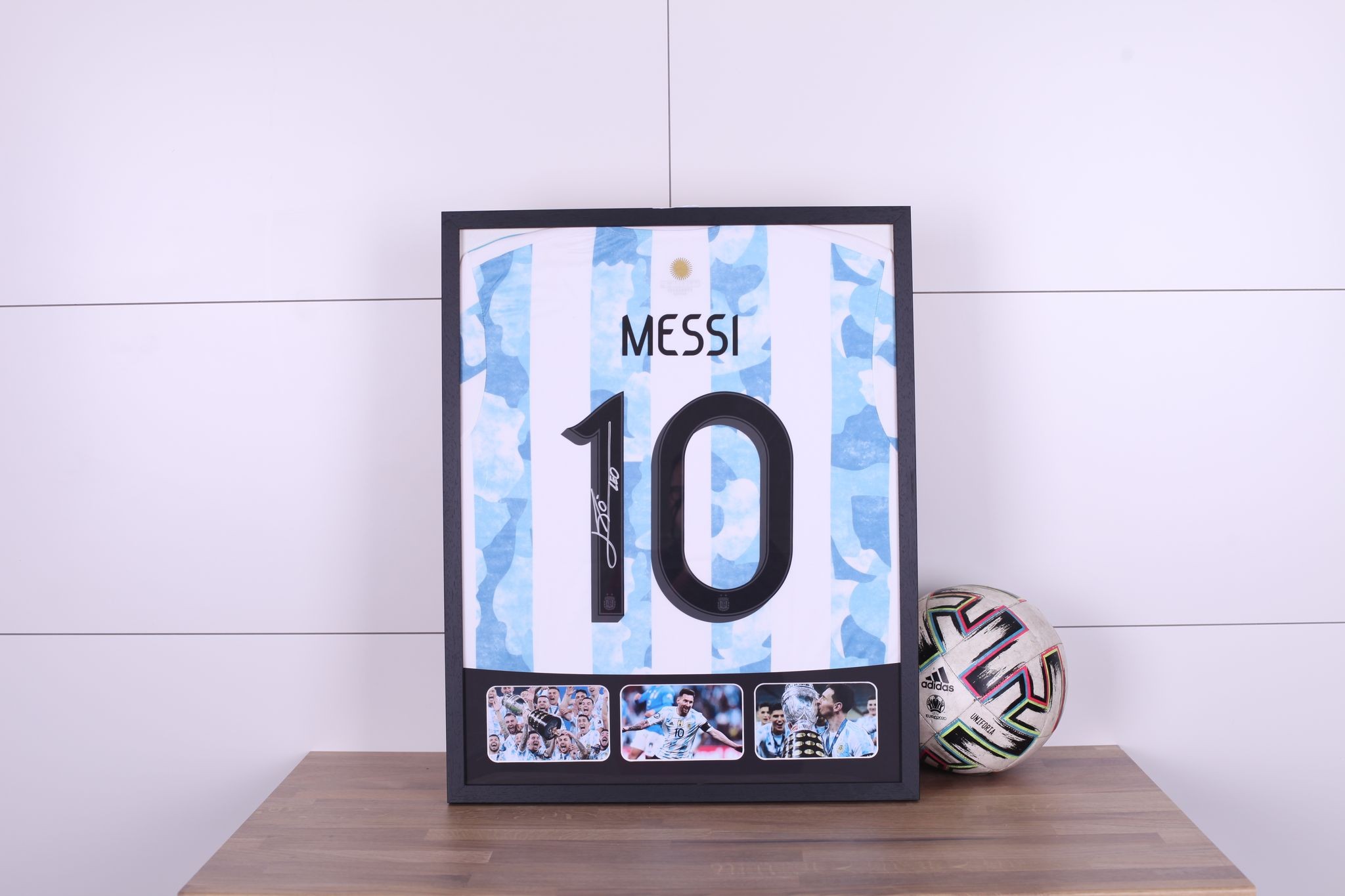 Messi's FC Barcelona Signed and Framed Shirt - CharityStars