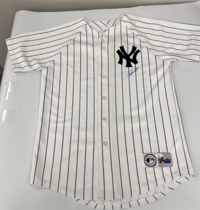 Derek Jeter Signed New York Yankees Jersey. Baseball
