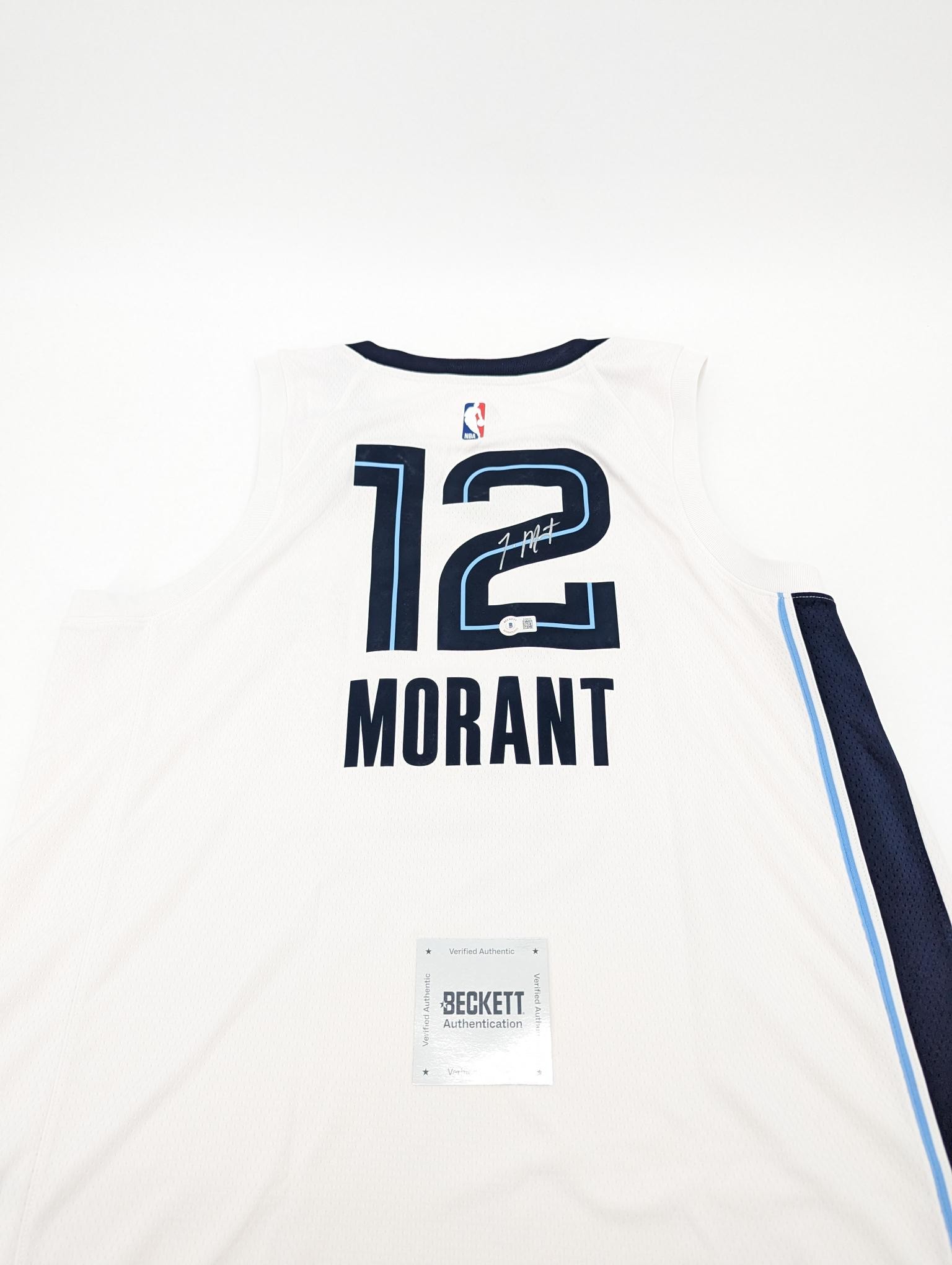 Ja Morant Signed Memphis Grizzlies Jersey - CharityStars