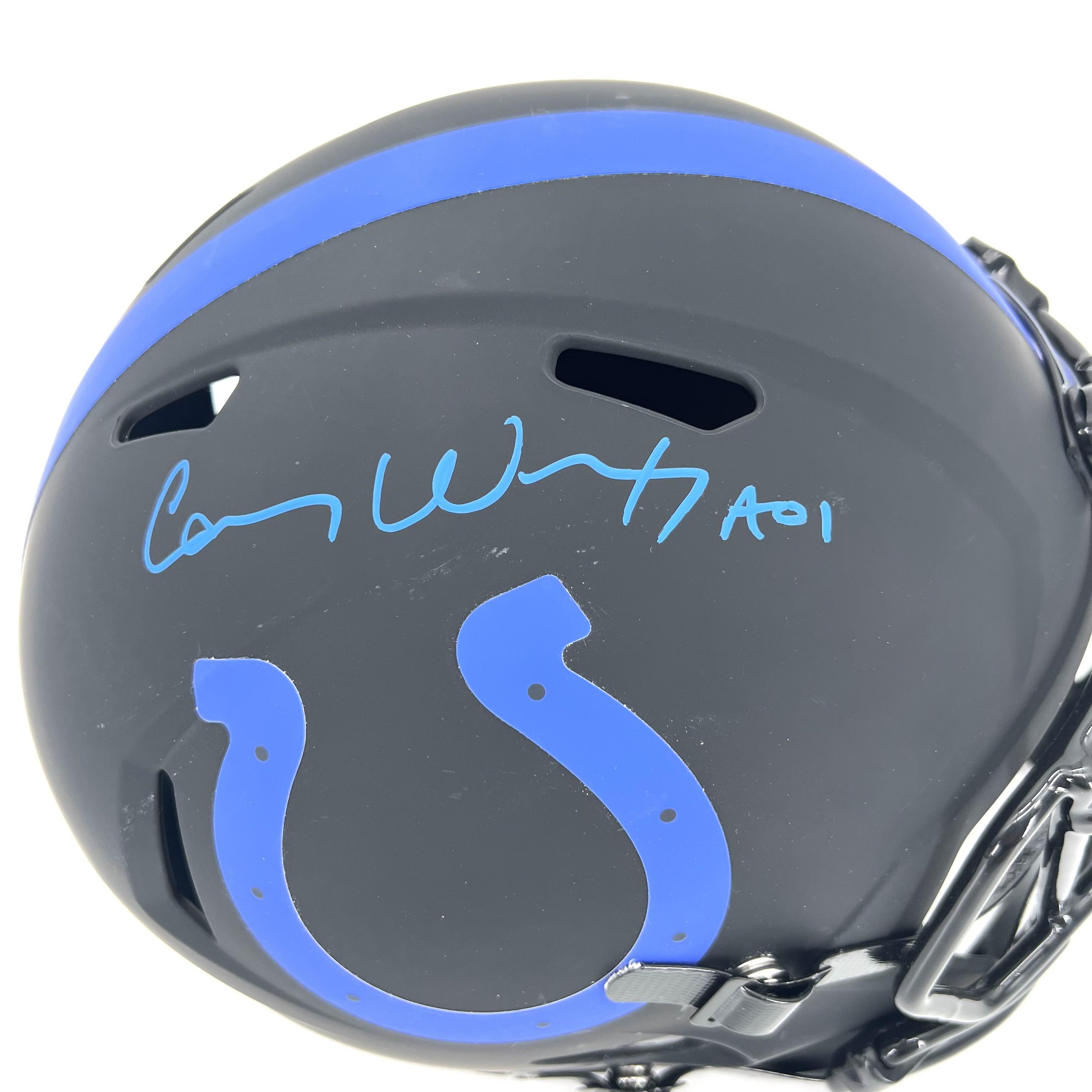 Carson Wentz Signed Indianapolis Colts Helmet - CharityStars