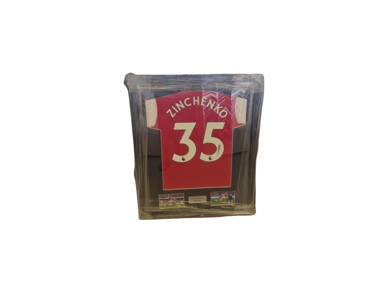 Oleksandr Zinchenko Signed Arsenal Shirt 2022-23 Home [35] – The Vault