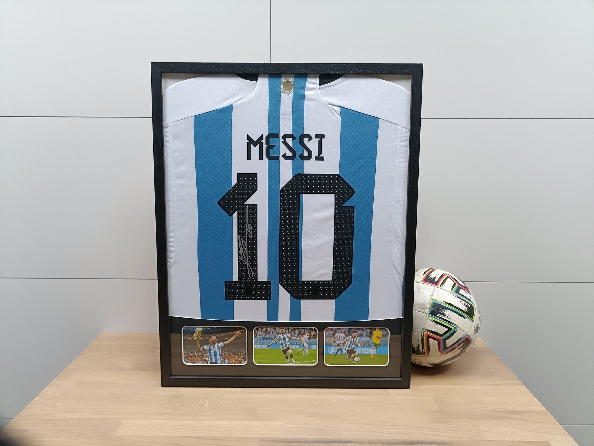 Messi's Argentina World Cup 2022 Signed Shirt - CharityStars