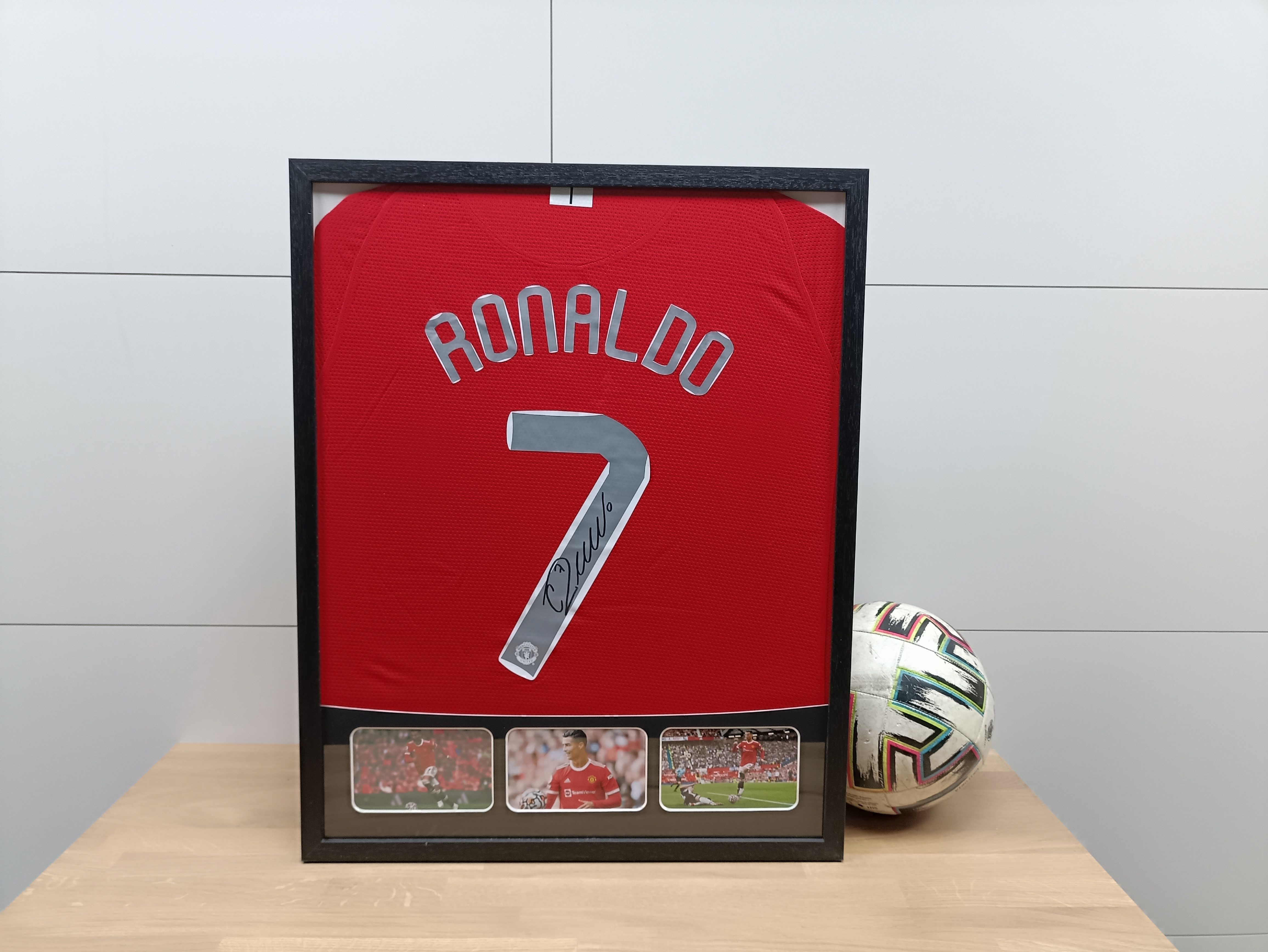 Cristiano Ronaldo and Ronaldo's Real Madrid Signed and Framed Shirt -  CharityStars