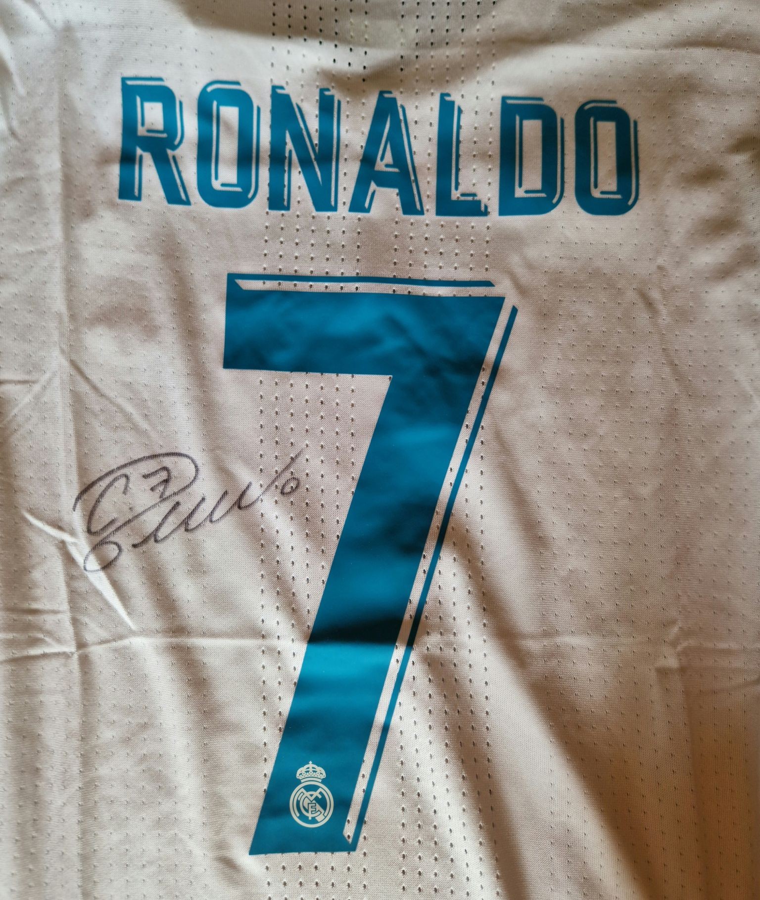 Cristiano Ronaldo maglia firmata Real Madrid - incorniciata - GOAT authentic