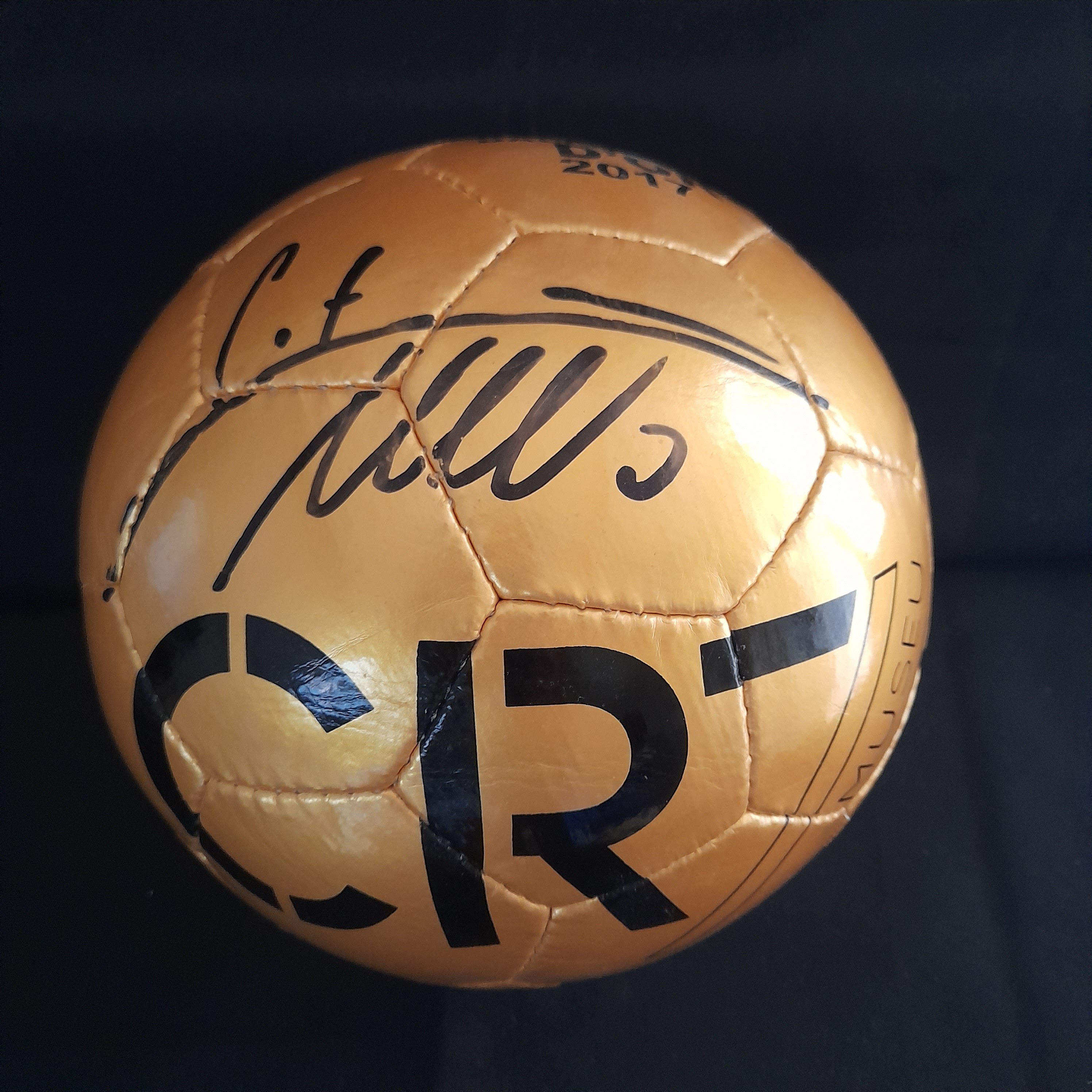 Signed Cristiano Ronaldo Football Ballon D'or Winner Real