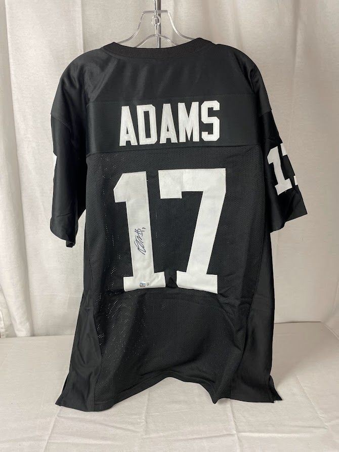 LAS VEGAS RAIDERS DAVANTE ADAMS AUTOGRAPHED SIGNED JERSEY JSA COA