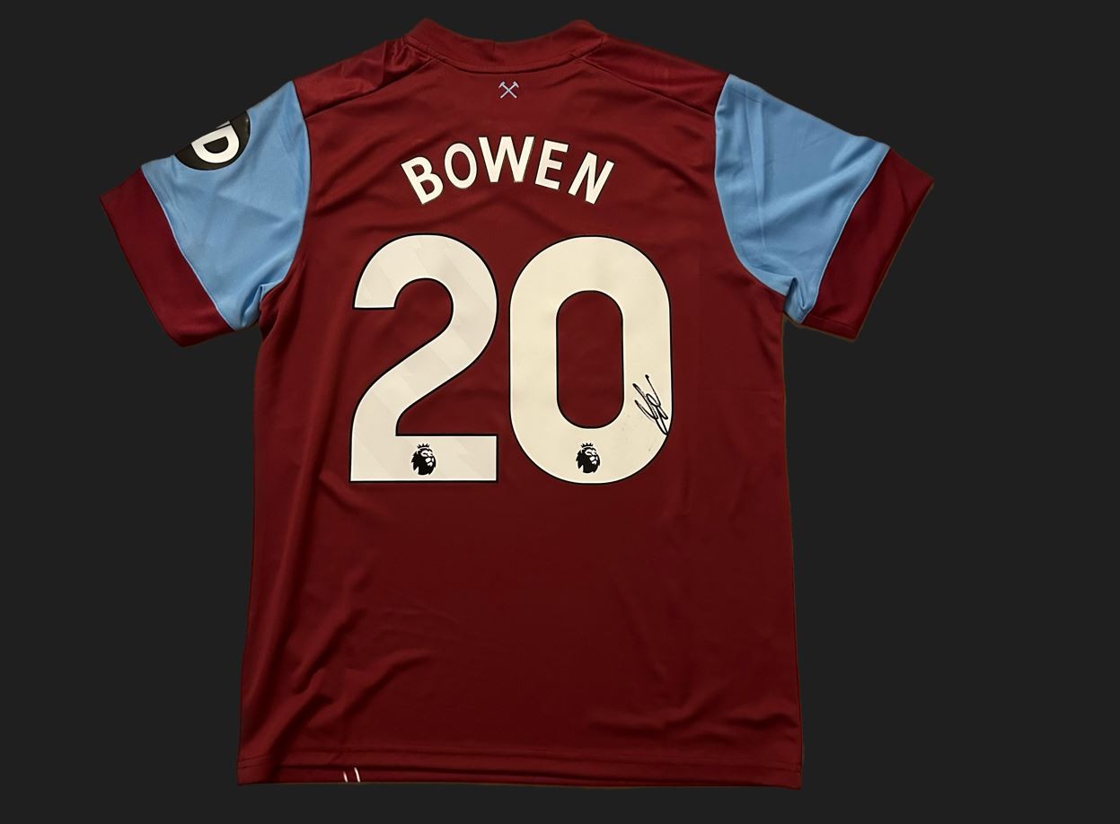 Jarrod Bowen's West Ham United 2023/24 Signed Shirt CharityStars