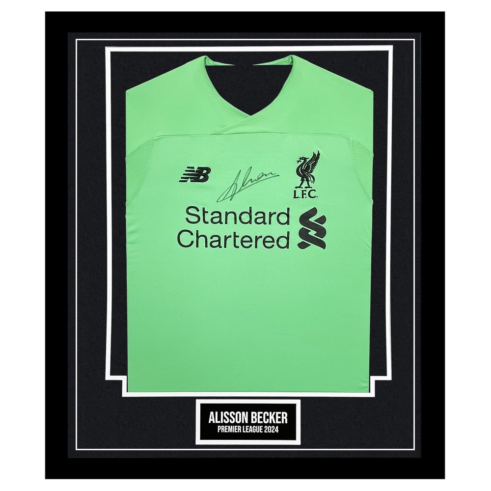 LFC Signed 23/24 Alisson Becker Framed Shirt