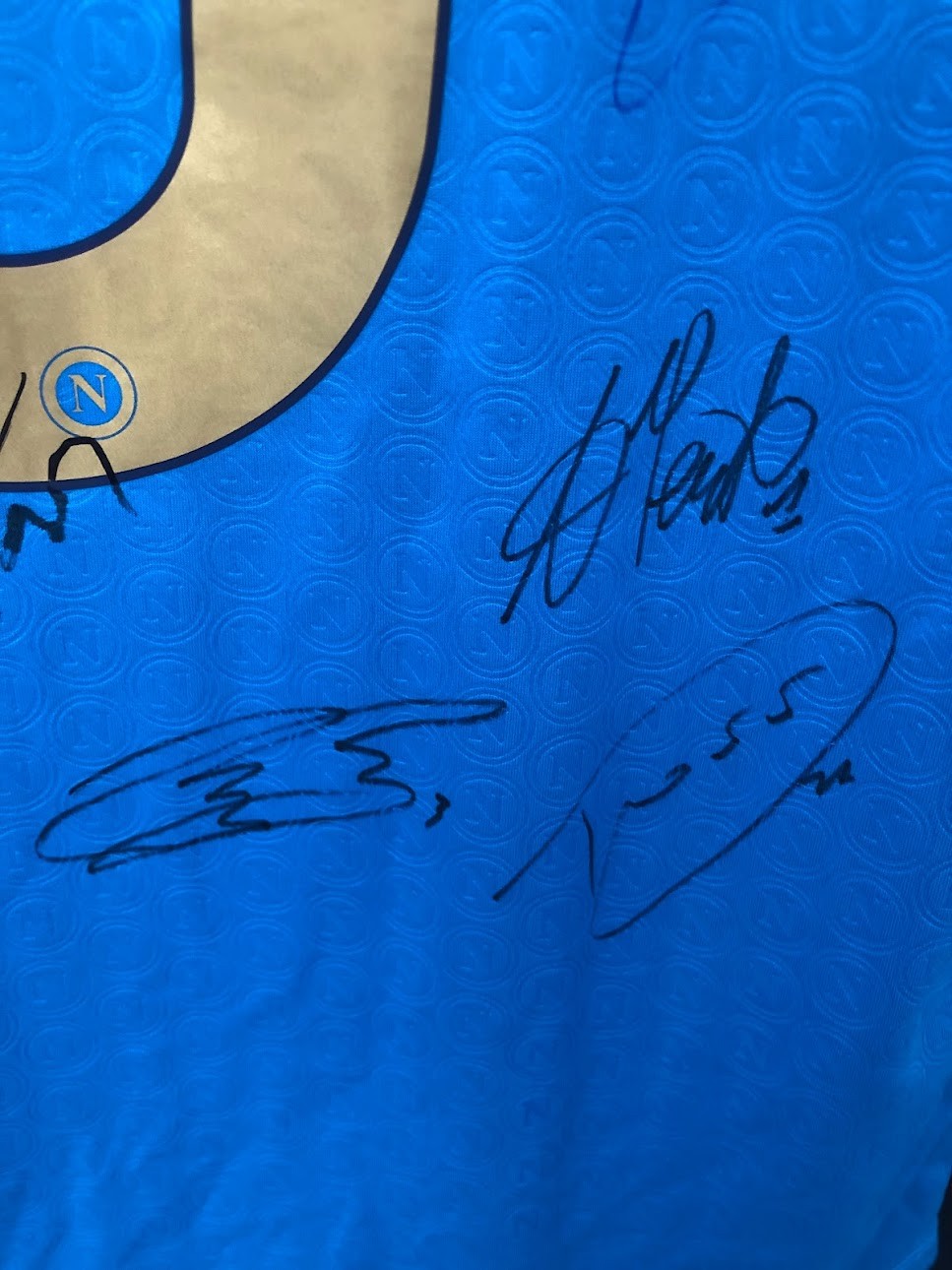 Napoli's Official Scudetto Shirt - Signed by the Squad - CharityStars