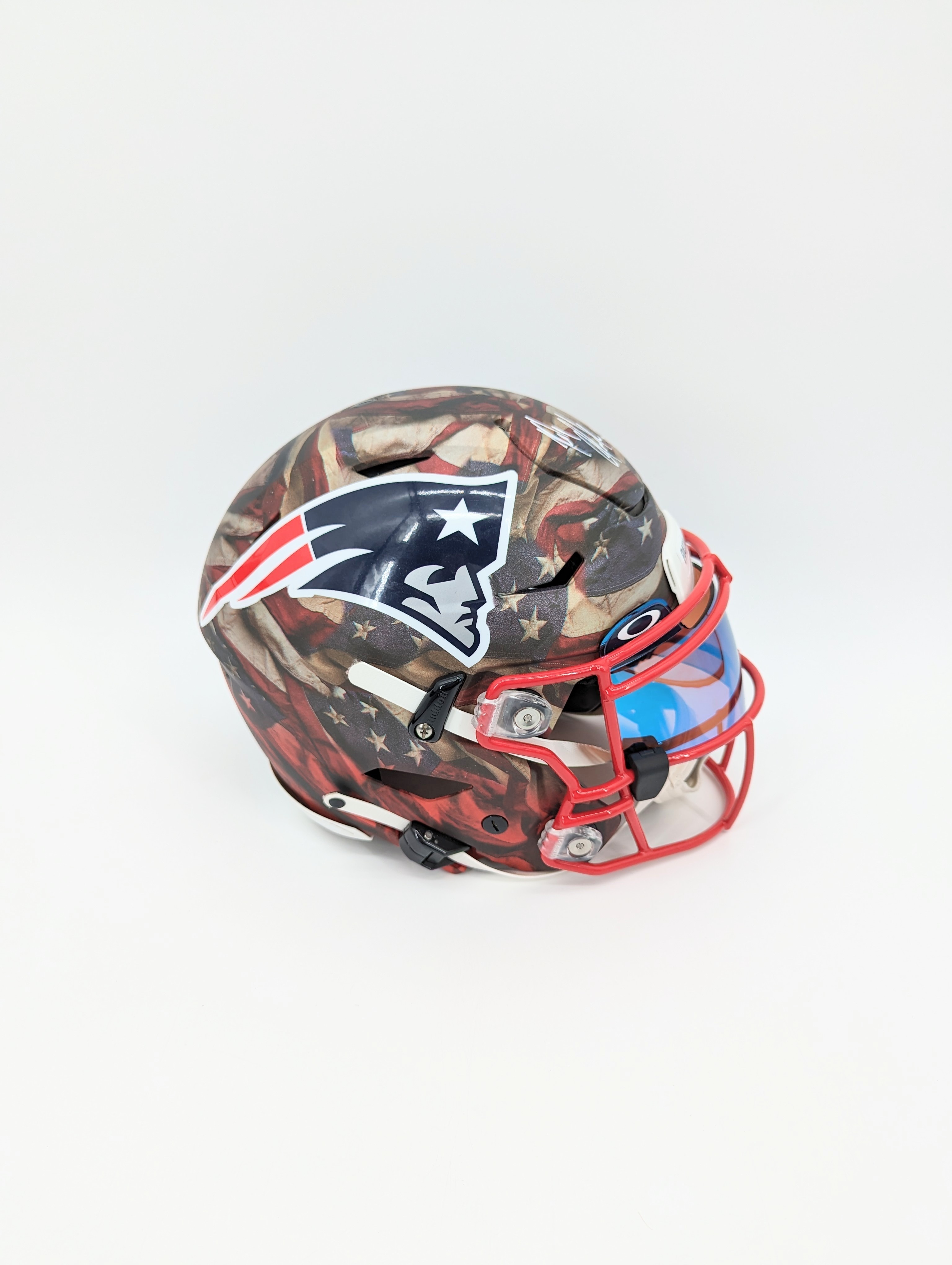 Rob Gronkowski Autographed Throwback Patriots Mini Helmet - CharityStars