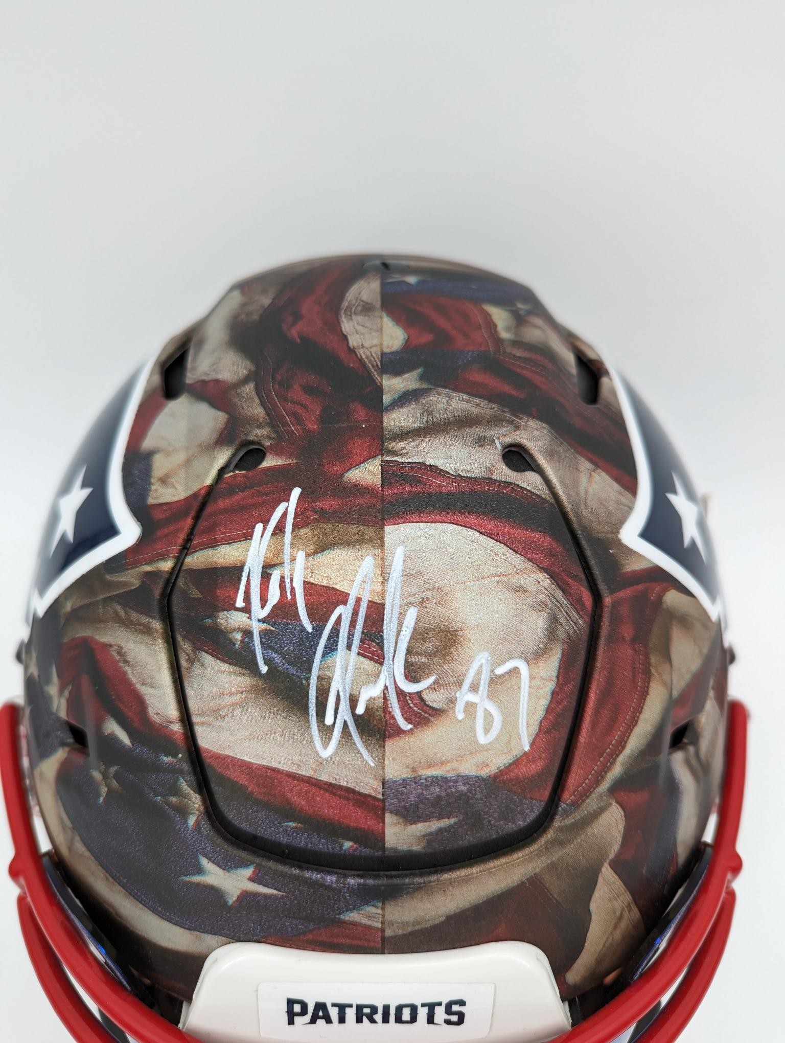 Rob Gronkowski Signed New England Patriots Helmet - CharityStars