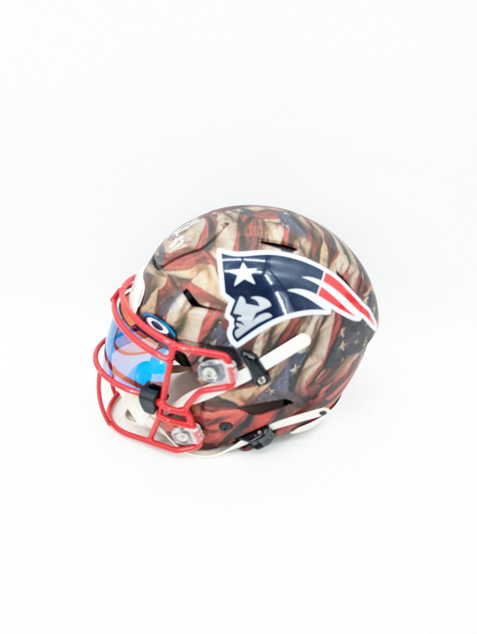 Rob Gronkowski Autograph Mini Helmet Patriots Chrome