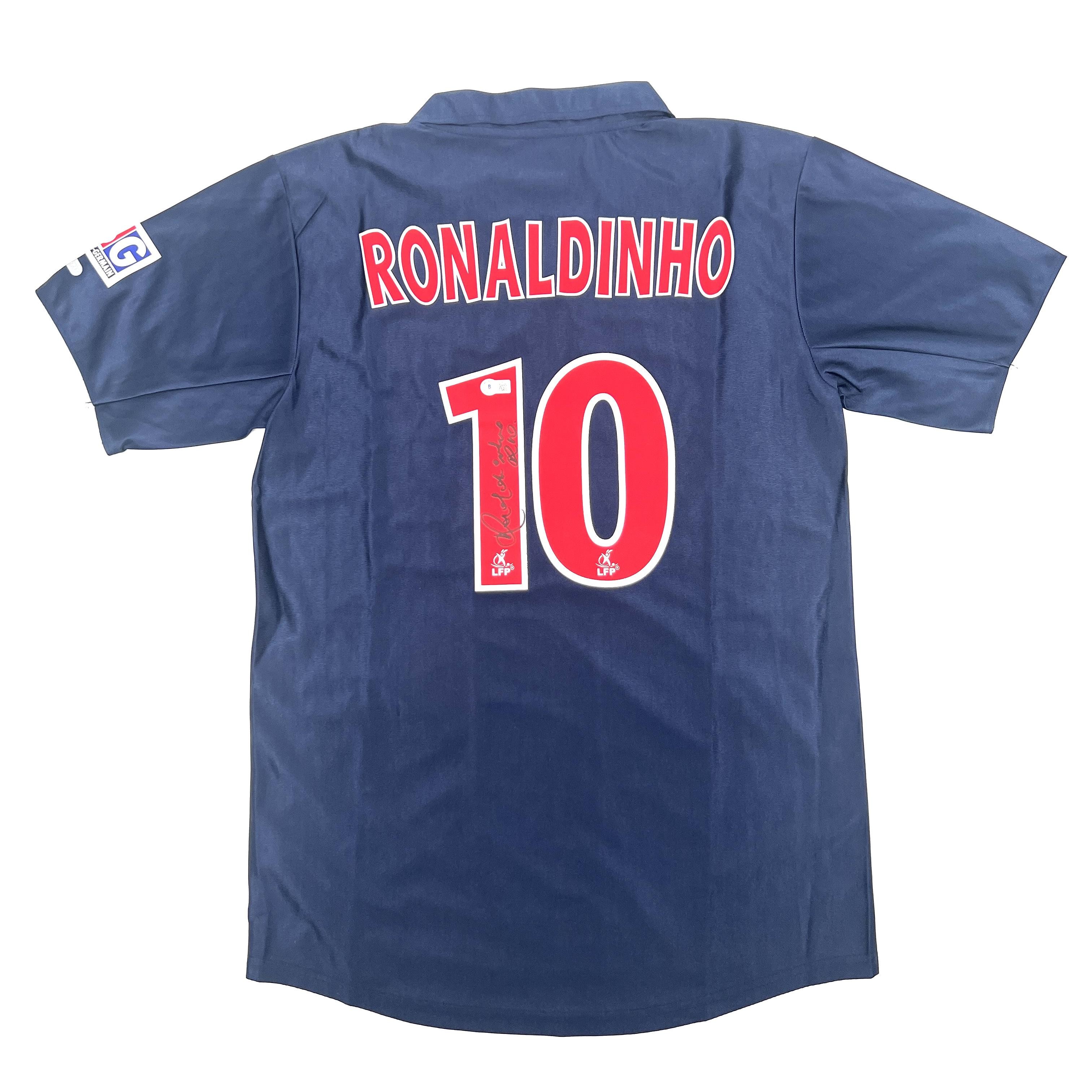 Ronaldinho Official Brazil Signed Shirt, 2002 - CharityStars