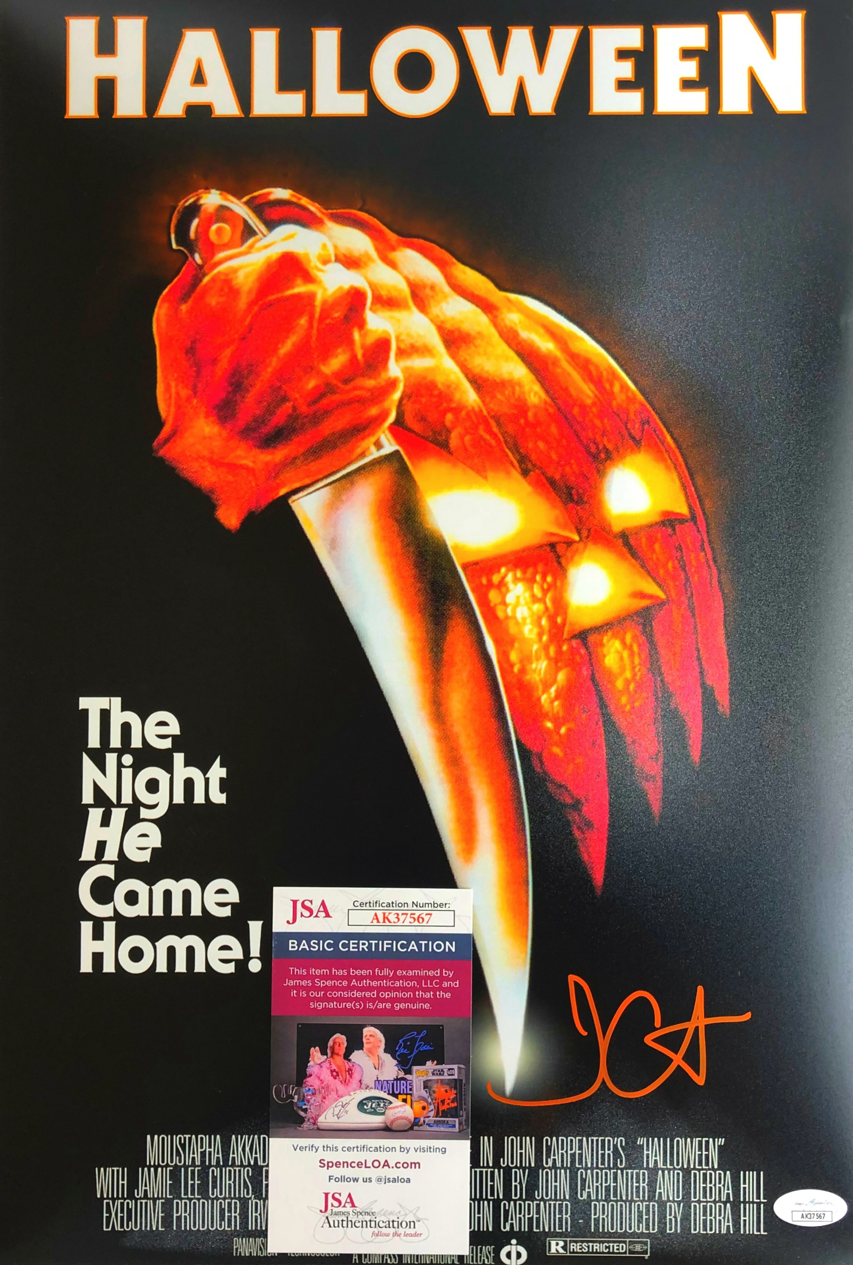 John Carpenter Halloween Movie Signed Poster - CharityStars