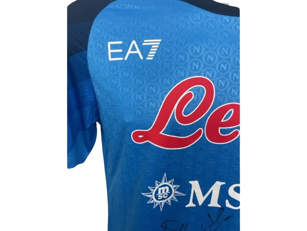 Official Napoli Shirt 2022/23 with Box - Signed by the Squad - CharityStars