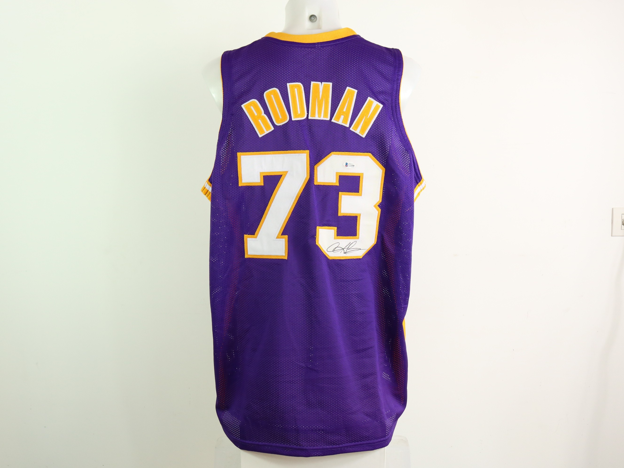 1999 Los Angeles Lakers Dennis Keith Rodman 73 Jersey 