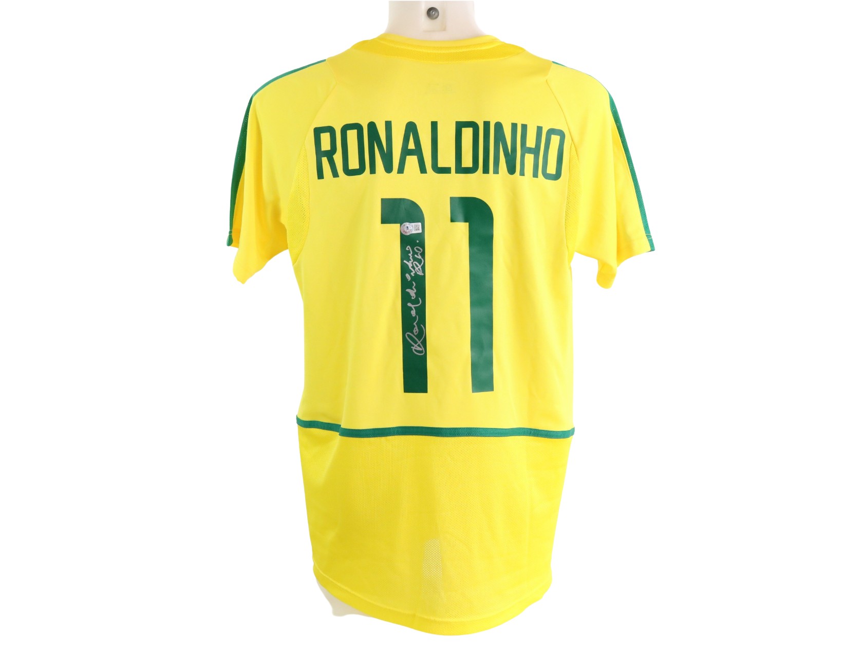 Ronaldinho maglia firmata Brasile 2002 - GOAT authentic