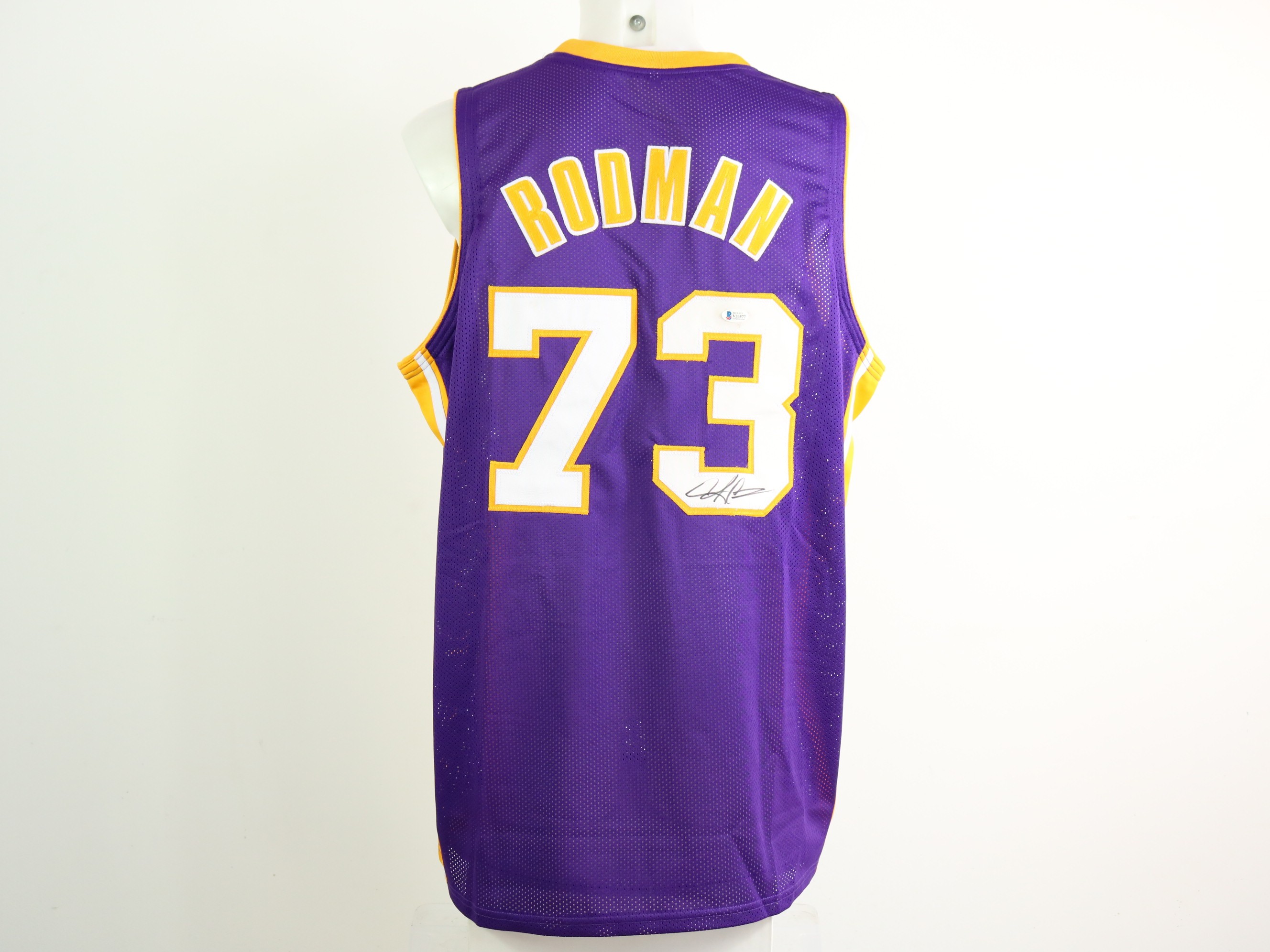 Dennis Rodman L.A. Lakers #73 Authentic Signed Jersey W/ Beckett COA
