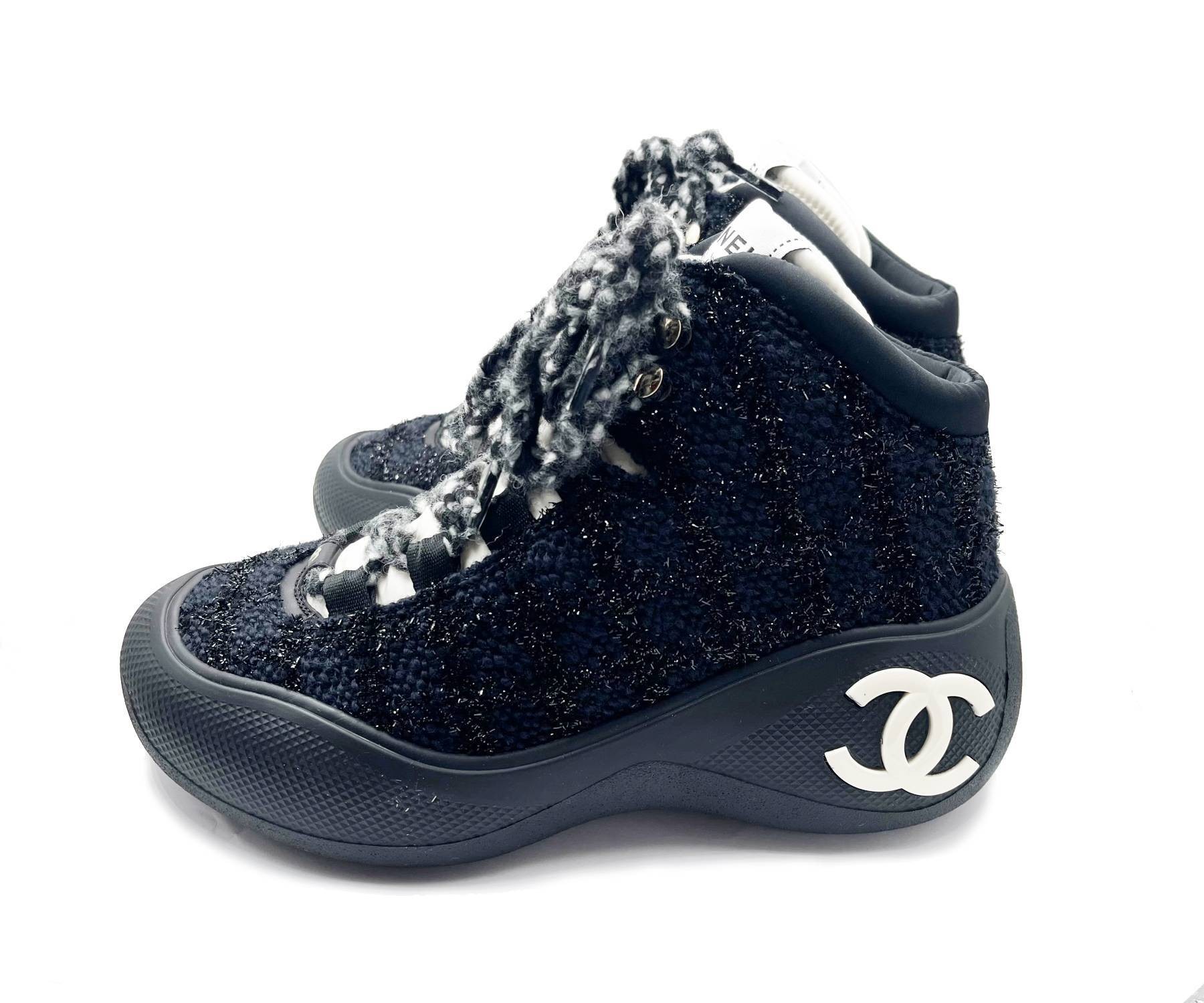 Chanel store sneaker boots