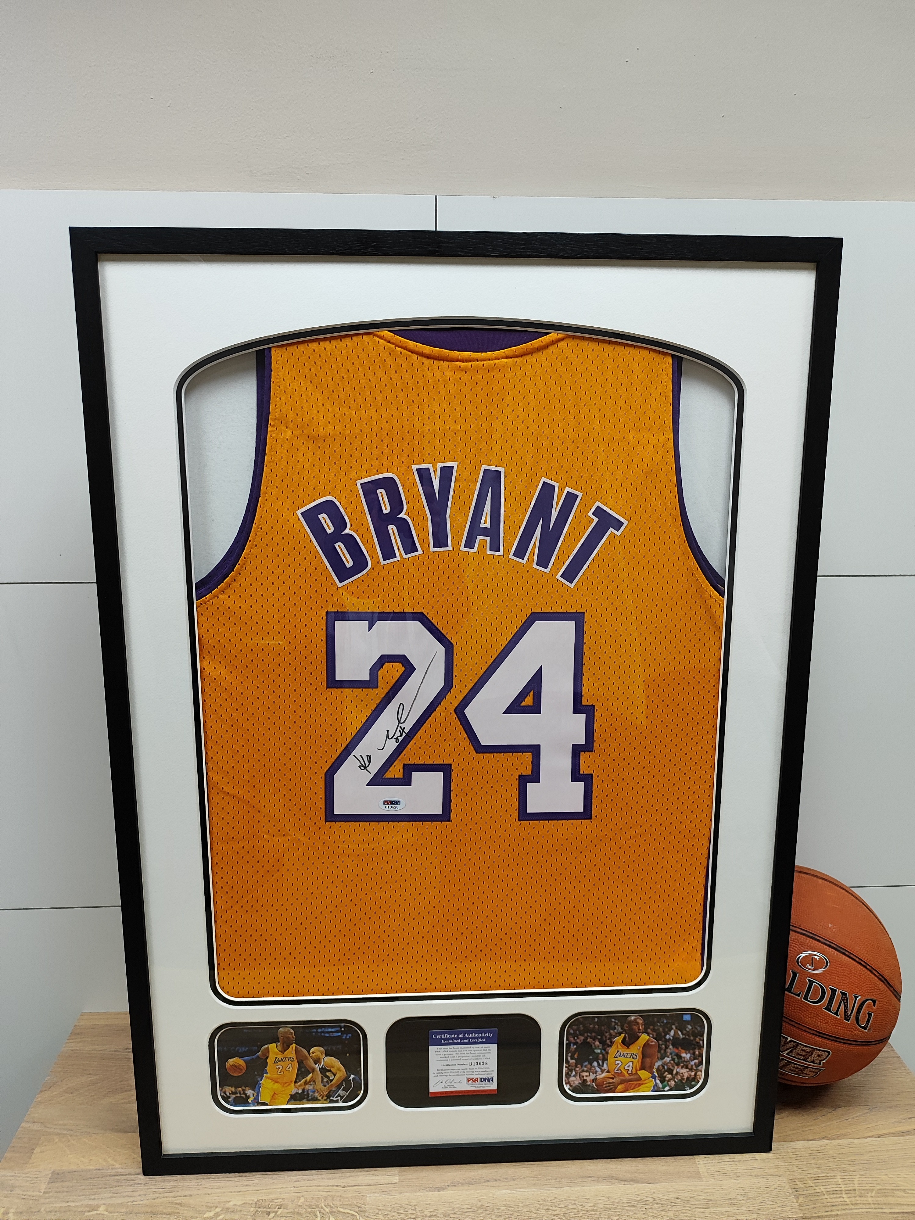 Los Angeles Lakers Black Framed Team Logo Jersey Display Case