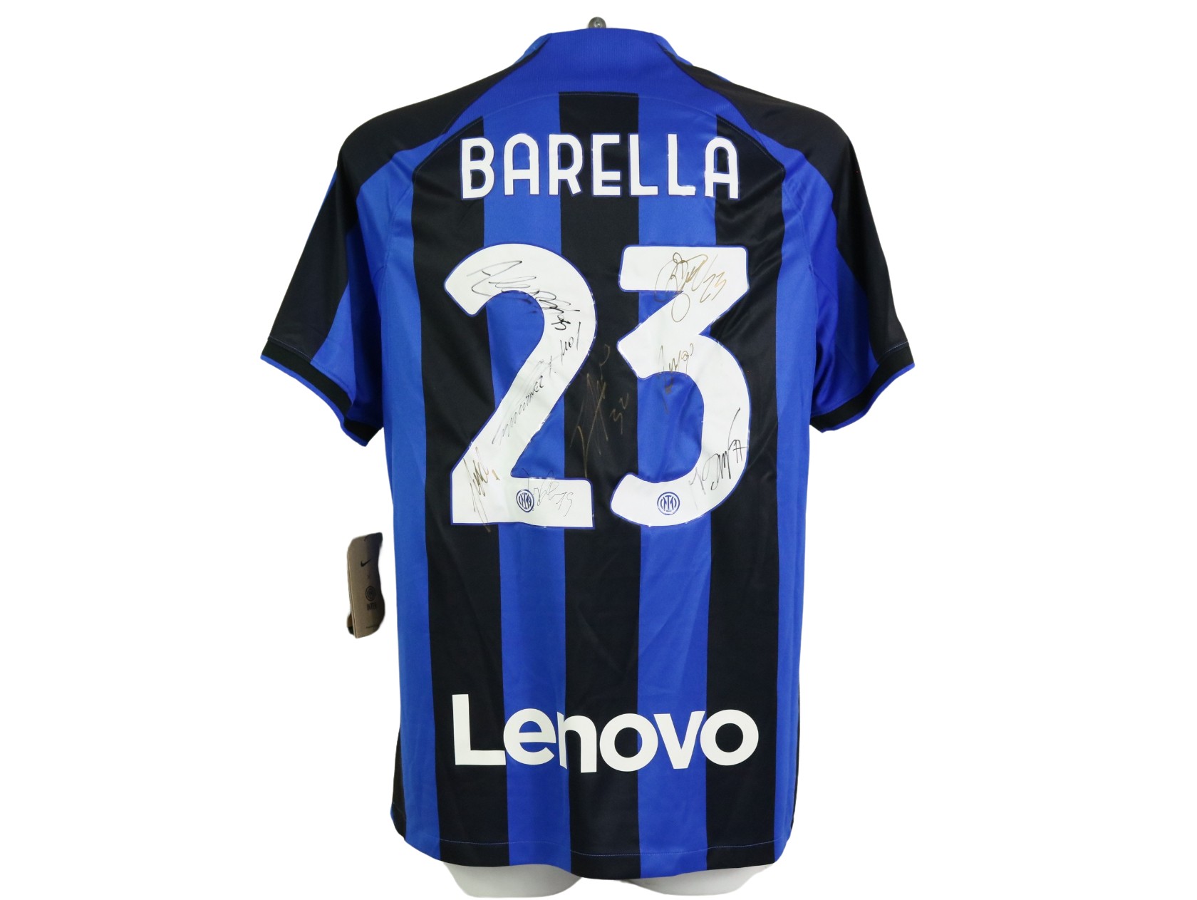 Barella Official Inter Shirt, 2022/23 - Signed by the Team - CharityStars