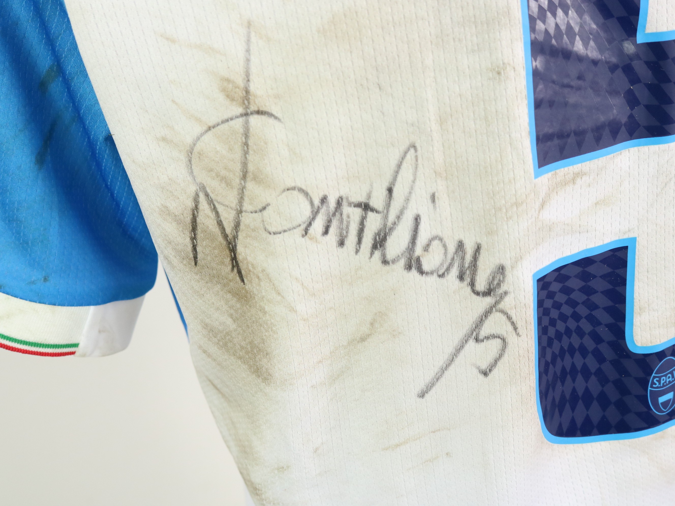 Contiliano s Unwashed Signed Shirt Arezzo vs SPAL 2023 CharityStars