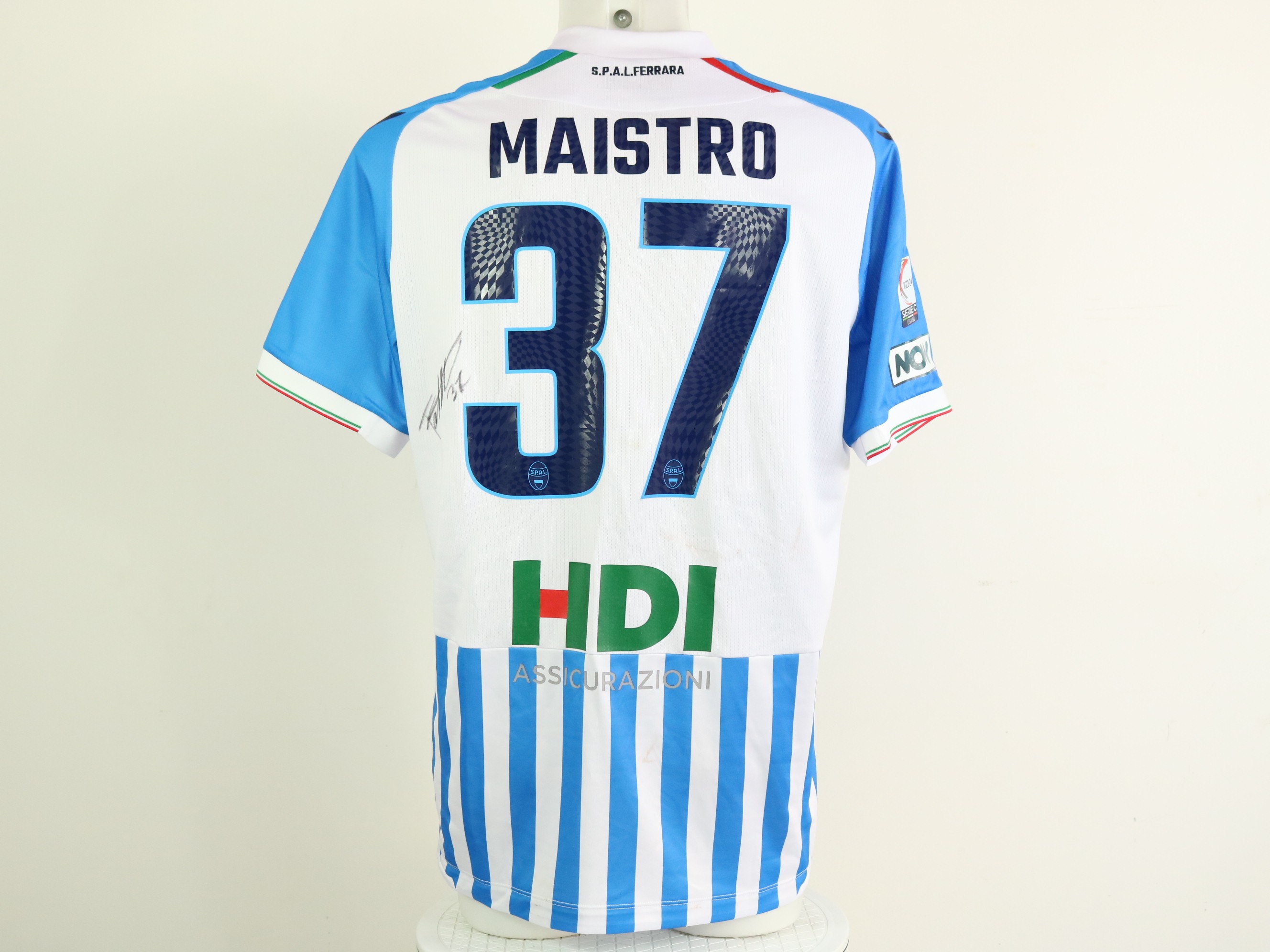 Maistro s Unwashed Signed Shirt Arezzo vs SPAL 2023 CharityStars