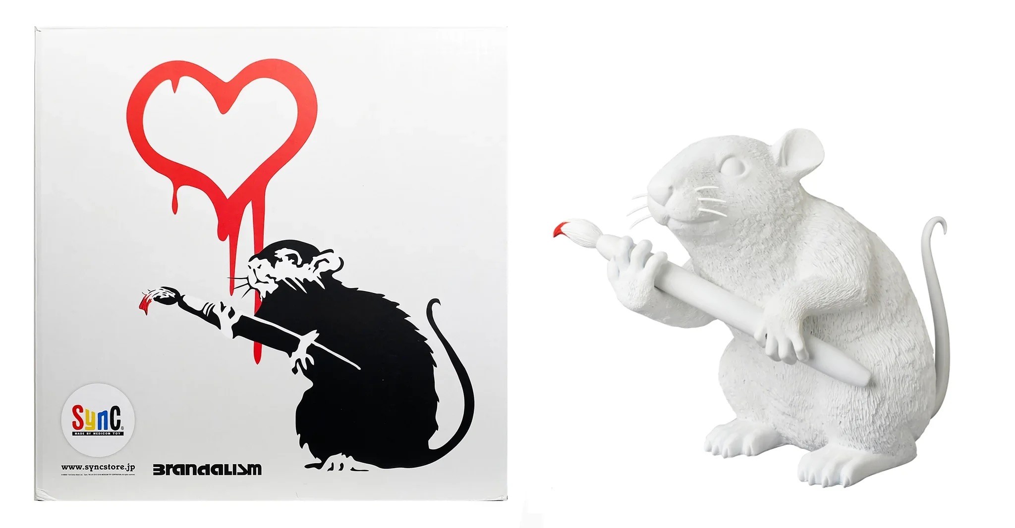 Wandtattoo - Love Rat - Brandalised ft. Graffiti by Banksy