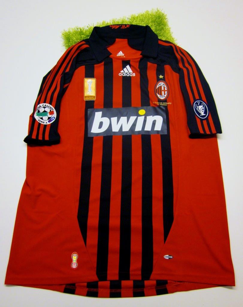 Milan fanshop shirt, Kakà, Serie A 2007/2008 - signed - CharityStars