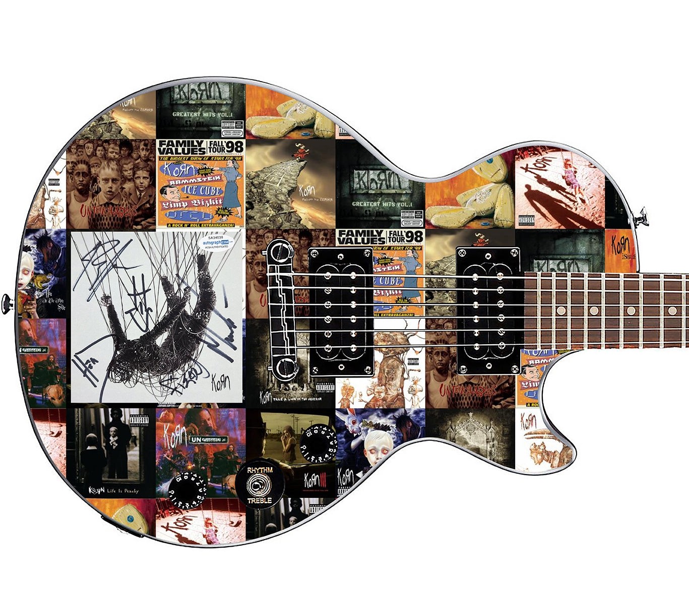 Korn Signed Custom Graphics Guitar with 