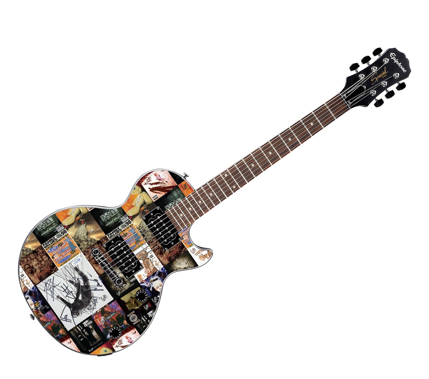 Korn Signed Custom Graphics Guitar with 