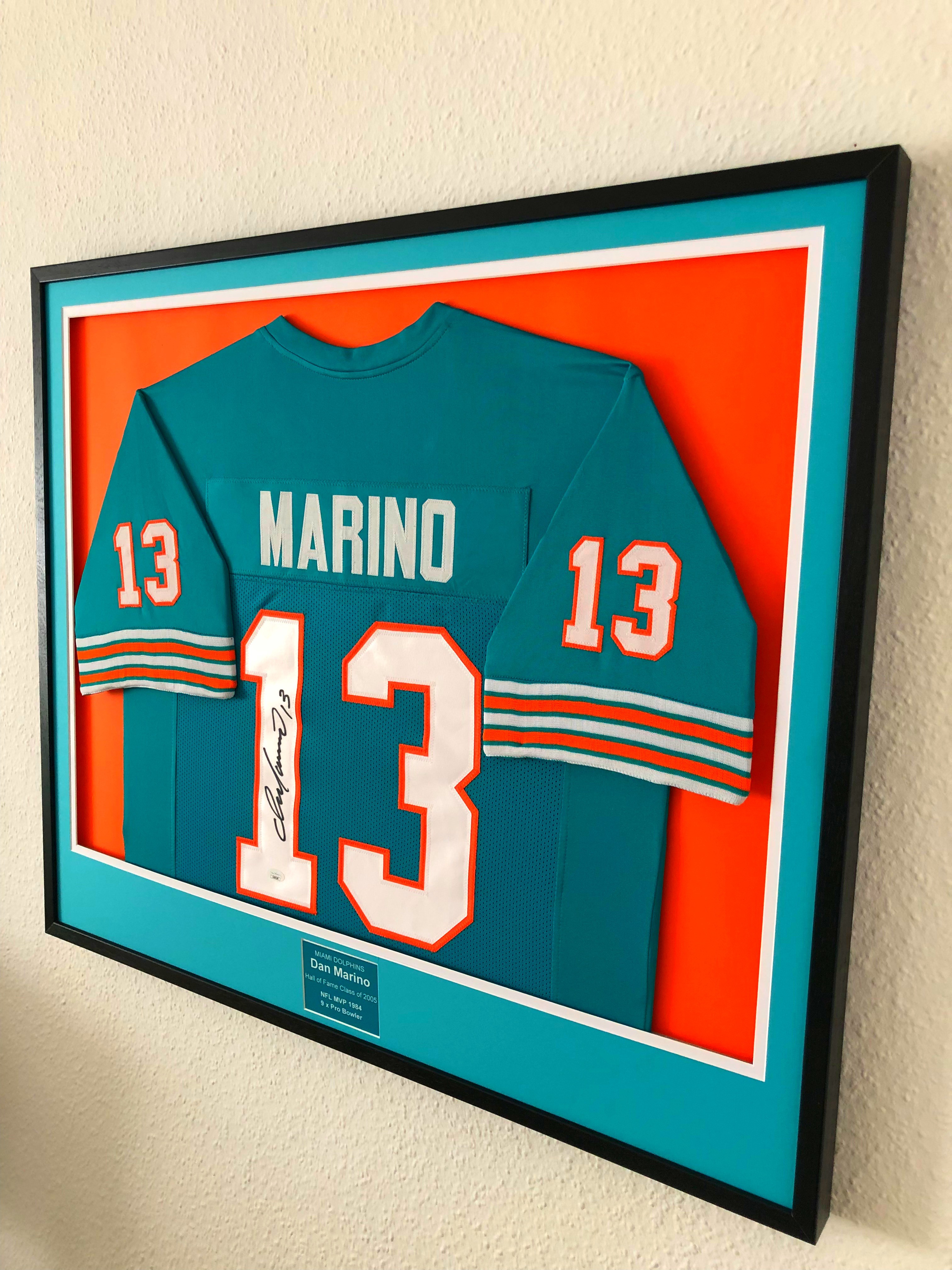 Dan Marino Signed And Framed Jersey - CharityStars