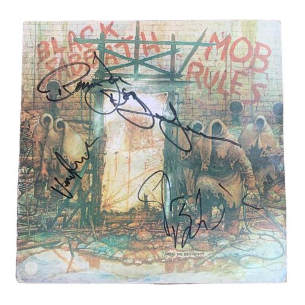 Black Sabbath Signed 'Mob Rules' Vinyl LP - CharityStars