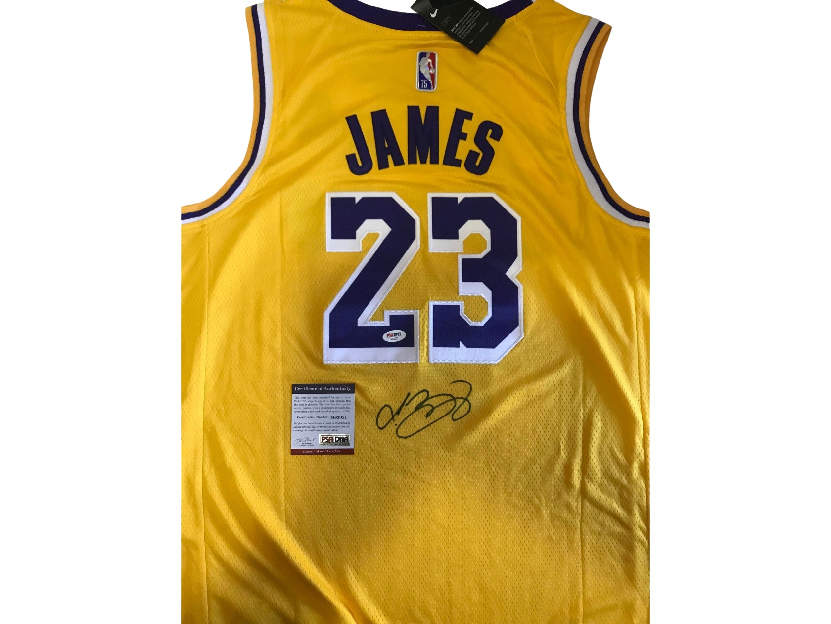 Canotta replica James Los Angeles Lakers - Autografata - CharityStars