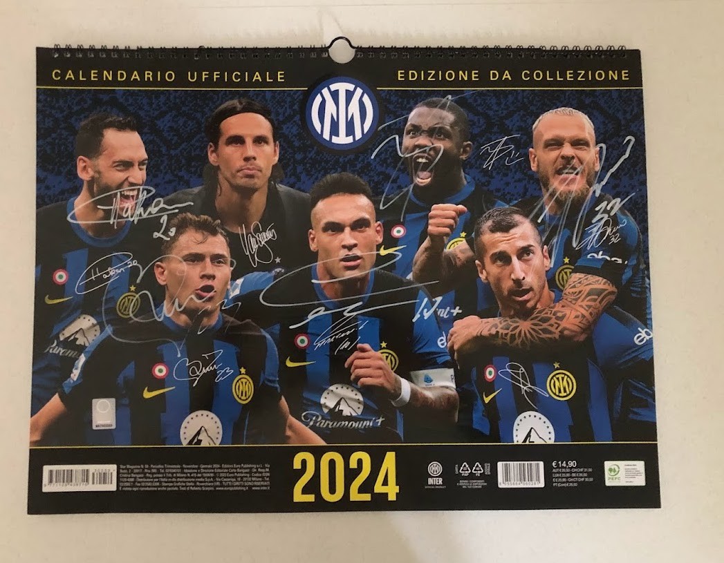 Official Inter Calendar, 2023 - Signed by the Squad - CharityStars