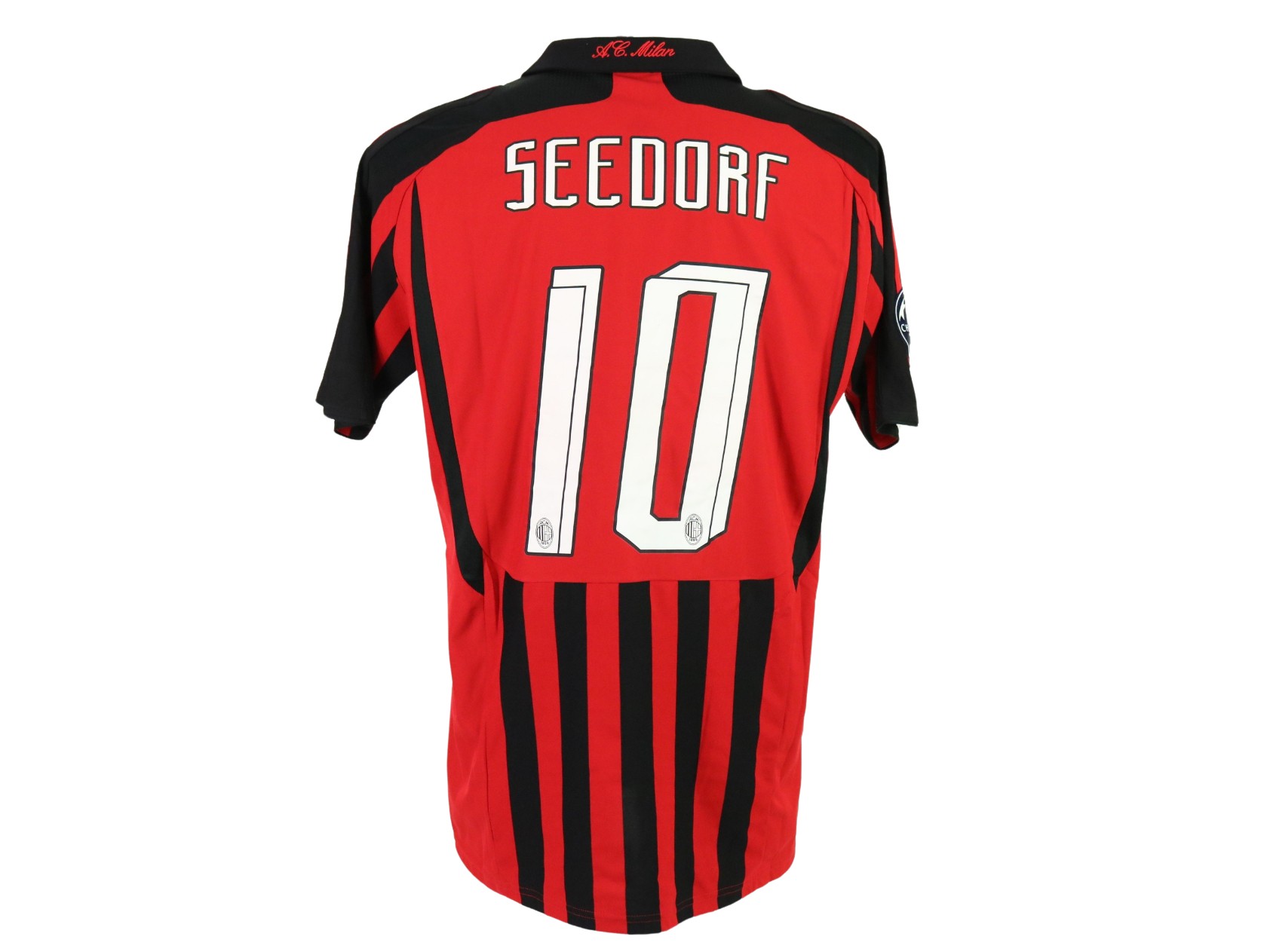 Seedorf's AC Milan Match Shirt, UCL 2007/08 - CharityStars