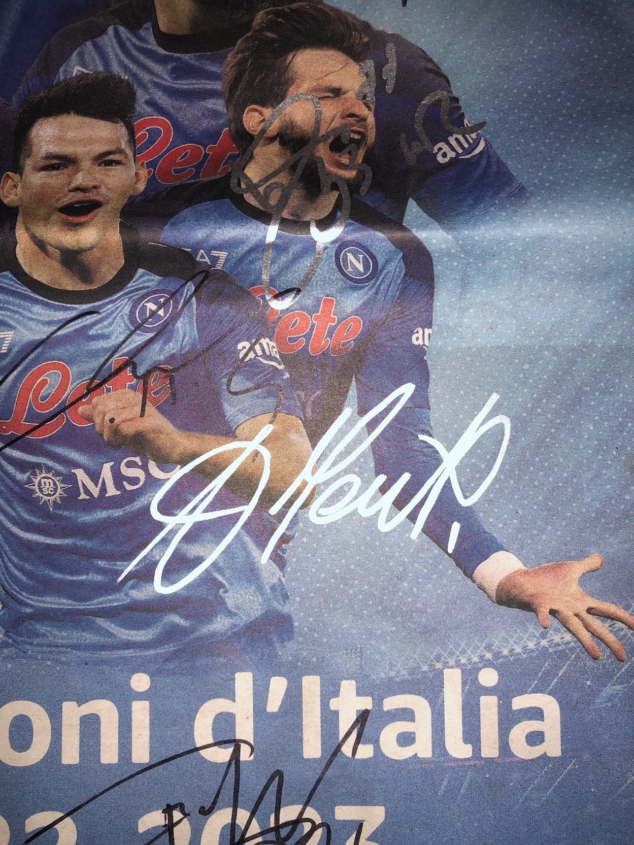 Poster Napoli Champions D'Italie 2022-23 - Affiche Football Made In Italy