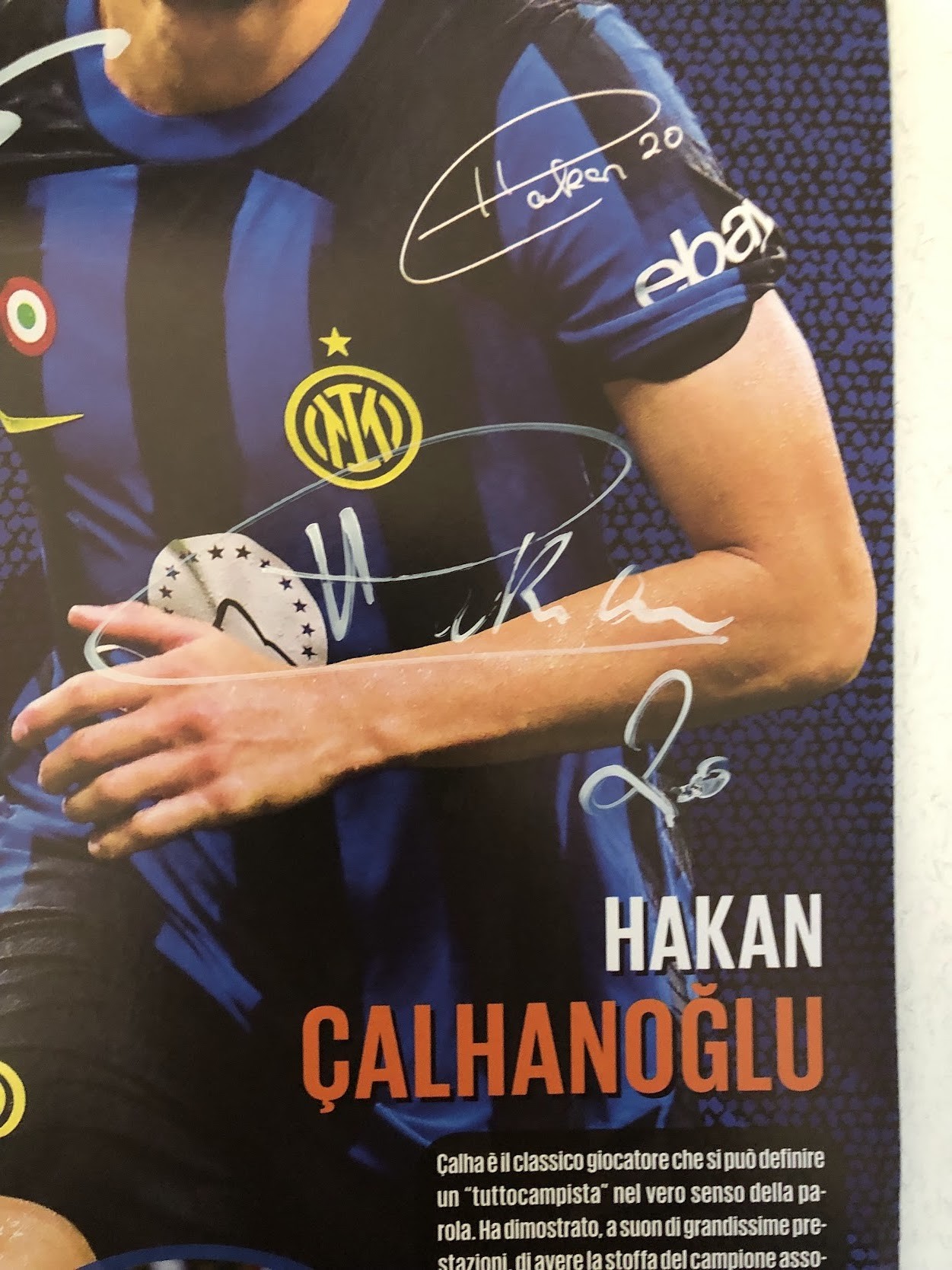 Official Inter FC Calendar, 2024 - Signed by the Players - CharityStars