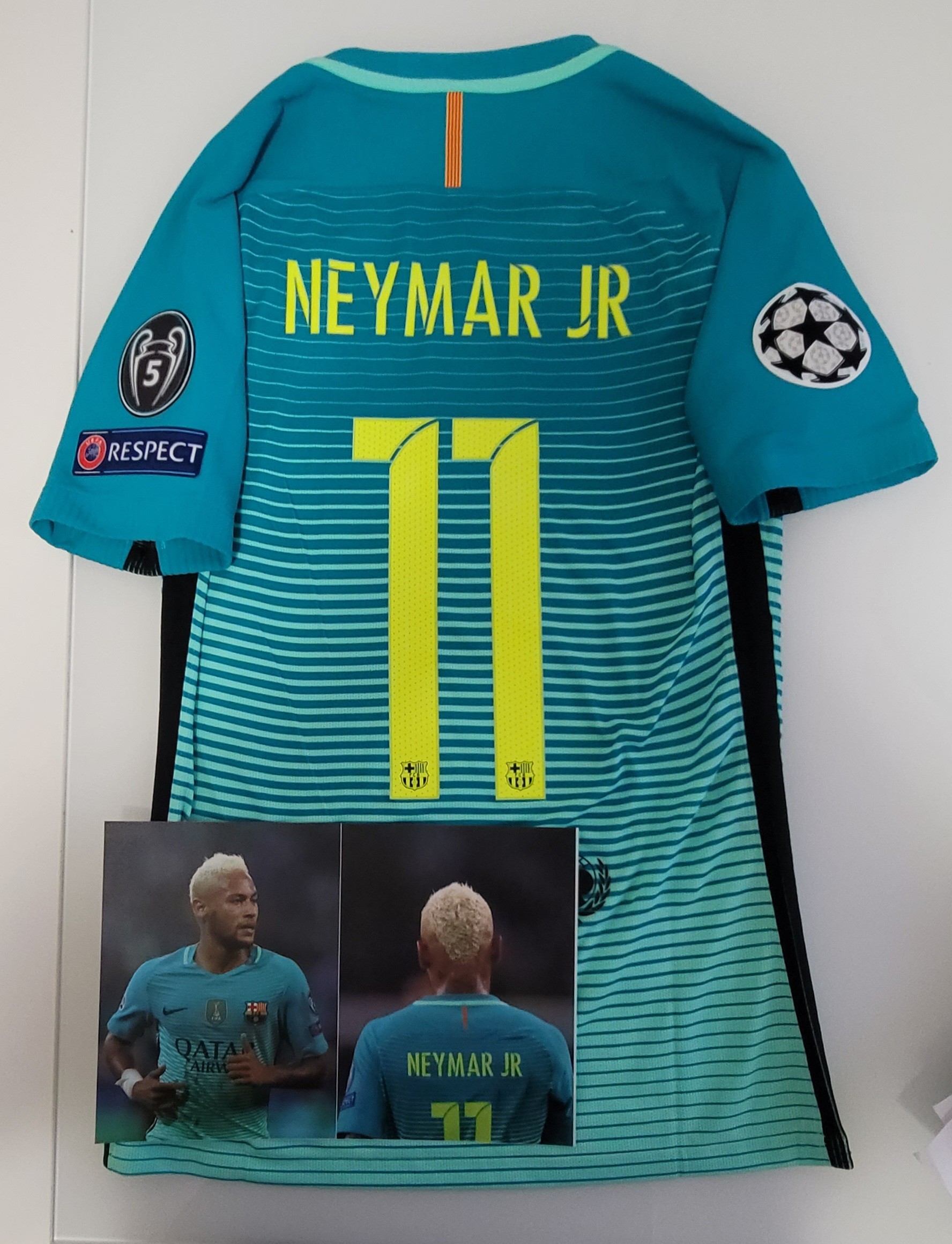 Camiseta 3ª FC Barcelona 2016/2017 Neymar JR UCL Supporters Verde