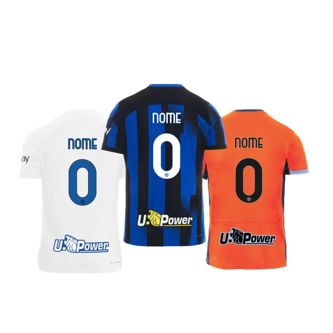 MAGLIA CALCIO INTER UFFICIALE TUO NOME NUMERO o TUO GIOCATORE