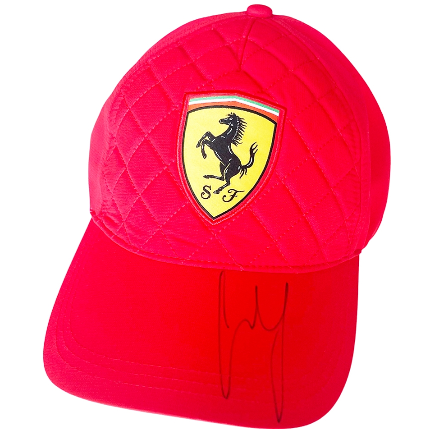 Cappellino Ferrari autografato da Charles LeClerc - CharityStars