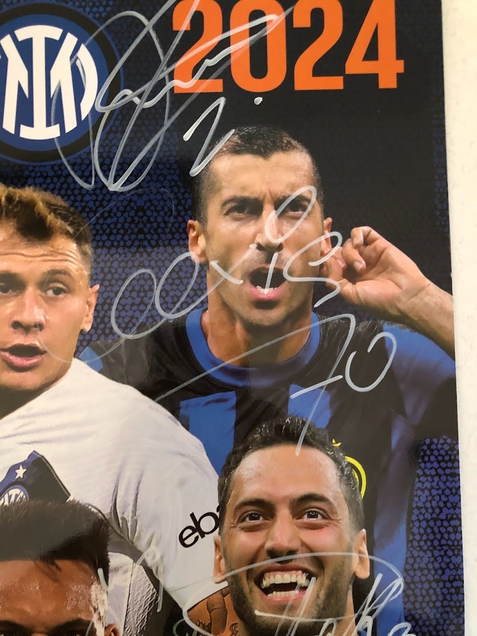 Inter Official Calendar 2024 - Signed by the players - CharityStars