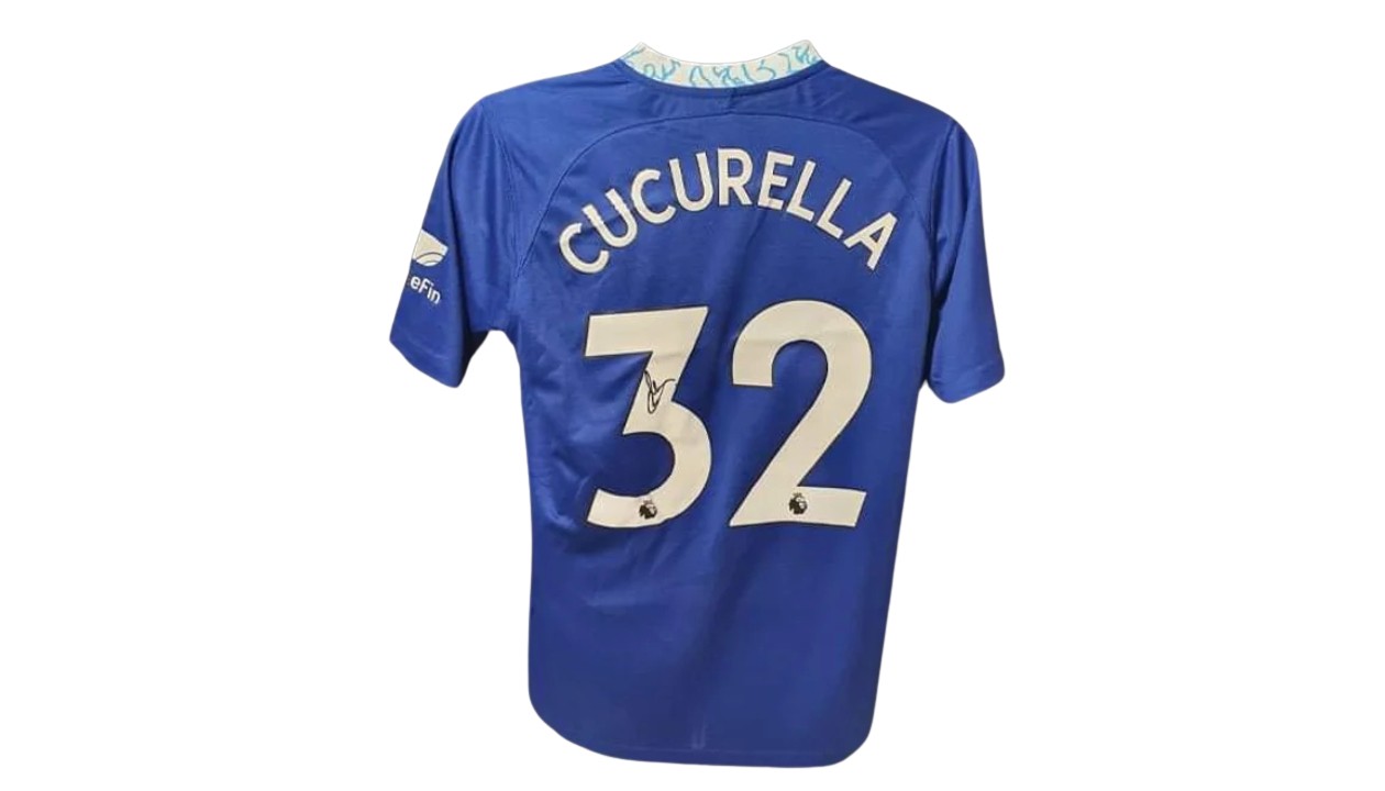 Cucurella's Chelsea 2022/23 Signed and Framed Shirt - CharityStars