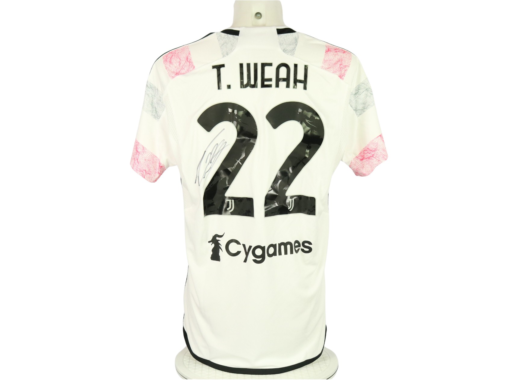 Completo Maglia T. Weah 22 Juventus ufficiale autorizzata 2023/2024  bianconera Juve home